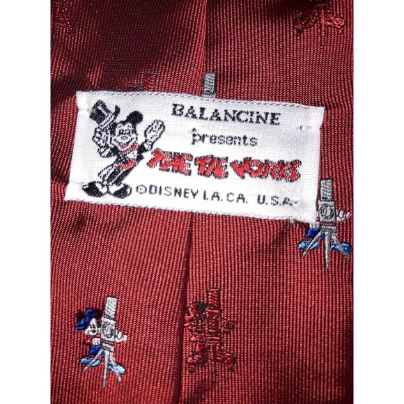 Vintage Balancine "The Tie Works" Mickey Mouse Tie. Made In USA. Nice - Picture 4 of 5